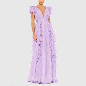 Chic Lavender Ruffle Wedding Dress. Wear it once